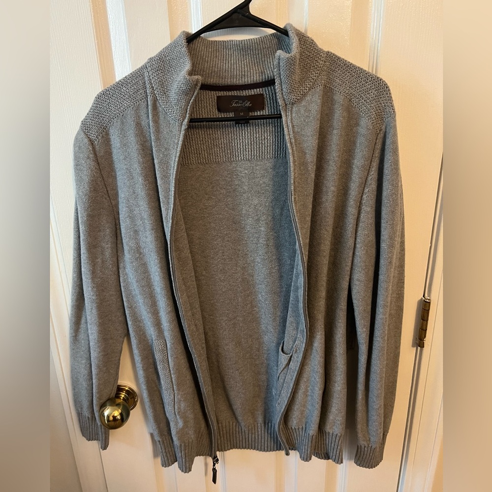 Mens Tasso Elba zip up sweater